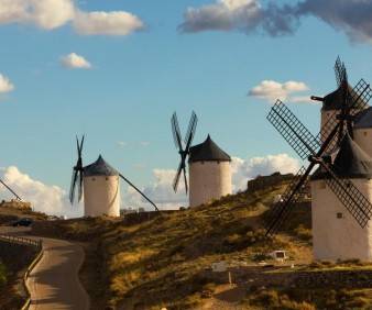 Spain Famous Windmills in Countryside